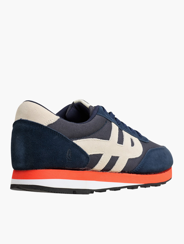 MyRunway | Shop Hush Puppies Navy & Red Seventy8 Lace Up Sneakers